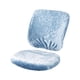 thumbnail image 5 of Paquete de 2 fundas para sillas de escritorio Advancent de terciopelo Silver desmontables, 5 of 6