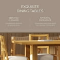 thumbnail image 3 of Open Box Maven Lane Yves Wooden Dining Table in Weathered Natural Finish, 3 of 6