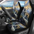 thumbnail image 3 of Pzuqiu Rainbow Heart Car Seat Covers 3 PCS, Car Seat Covers Full Set Polyester Fabric Breathable Full Surround for most Cars Truck Sedans, 3 of 10