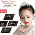 thumbnail image 2 of SUTENG 5 Pieces Girls Princess Tiara Crown Glitter Crystal Tiara Headband Rhinestones Toddler Crown for Little Girls Wedding Princess Birthday Christmas Crown Party Gifts, 2 of 7