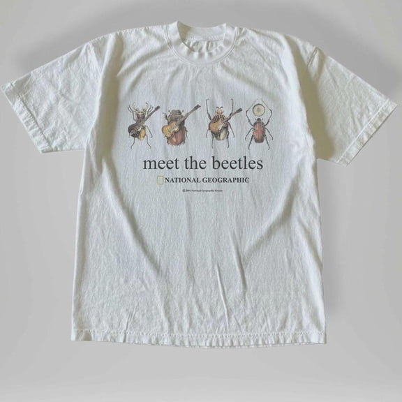 Vintage National Geographic Meet The Beetles T-Shirt Unisex S-5XL Hot Trending Shirt Birthday Gift