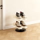thumbnail image 1 of Zapatero Desmontable y Fácil de Montar, Diseño Compacto Que Ahorra Espacio para Puertas Estrechas, Apartamentos y Dormitorios, Paquete de 1, Blanco y Multicolor, 50 Cm, 1 of 6