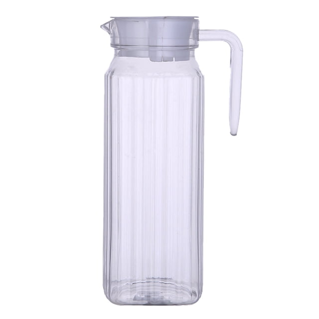 Olla Con Tapa De Plástico Acrílico Con Rayas, Olla De Plástico, Hervidor Transparente, Hervidor Octogonal, Olla Para Zumos, Tetera Para Flores