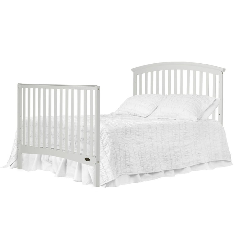 Dream On Me Niko 5 in 1 Convertible Crib with Changer White