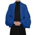 thumbnail image 2 of Women's Fashion Hollow Out Knitted Shawl Coat Wrap Cardigan For Layering, 2 of 4