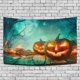 thumbnail image 1 of Tapiz de Arboles Y Calabazas Halloween ABPHQTO decoración colgante de pared 128x150 cm, 1 of 4