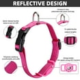 thumbnail image 4 of AirTag Cat Collar, Compatible with Apple AirTag, Polyester Pet Kitten Puppy Collar with Silicone AirTag Holder for Small Dogs, Pink Rose, XS: 8''-12'' Neck, 4 of 7