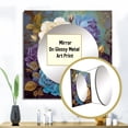 thumbnail image 3 of Designart "Vintage Pink Blue And White Roses in Bloom I" Rose Square Mirror For Wall Decor - Large Purple Square Printed Wall Mirror Art - Wall Mounted Square Large Mirror, 3 of 5