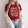 thumbnail image 2 of Blusa de mujer Navidad Impreso Casual Moda Todo-fósforo Camiseta de manga corta Tops Fridja  gope841, 2 of 6