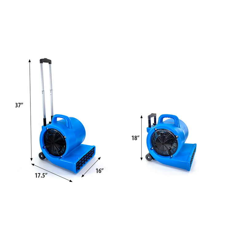 Air Blower for Inflatables, Inflatable Blower Blowers Air Mover, 1000W  Carpet Floor Dryer/Floor Fan 3 Speed,Hotel Commercial Carpet Hair Dryer