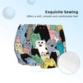 thumbnail image 2 of Rocae Different Cats for Girls' Cotton Boxer Briefs, Soft Mid-rise Panties-XX-Small, 2 of 5