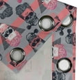 thumbnail image 4 of Ambesonne Grommet Curtain, , 50"x63", Coral Charcoal Grey, 4 of 5