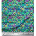 thumbnail image 1 of Soimoi Cotton Cambric Fabric Aster Flower Decor Fabric Printed Yard 56 Inch Wide, 1 of 1