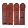 thumbnail image 4 of STARTIST 1/12 Dollhouse Retro Wooden Folding Screen Room Divider for Doll Life Scene Accs, 4 of 8