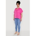 thumbnail image 4 of Womens Plus Size Button Front Shirt, 4 of 5