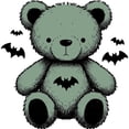thumbnail image 2 of CafePress - Batty Bear Green - Non-slip Rubber Mousepad, Gaming Mouse Pad, 2 of 5