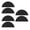 Black, variant on 3Pair Skid Resistant Shoe Grip Adhesive Shoe Cushion for Adult Kid Elderly Shoe Protective Cushion For Sneakers Trainers