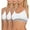 White, variant on Balanced Tech Ultimate Performance Seamless Sports Bra 3-Pack