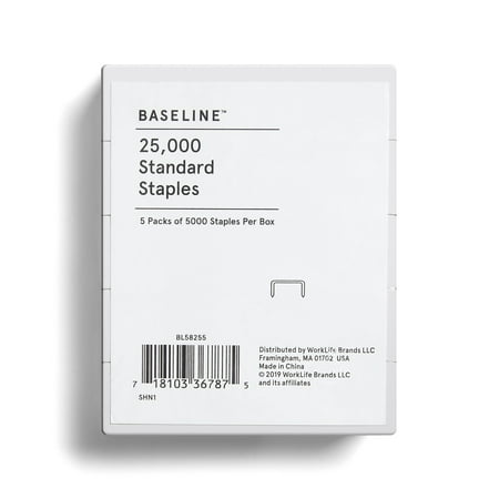 Baseline Staples .25 Leg Length 25000/Box BL58255