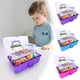 thumbnail image 1 of Kit de manualidades DIY - Estuche portátil con accesorios, compartimentos categorizados, material de arte creativo para niñas - Más de 140 piezas, 1 of 7