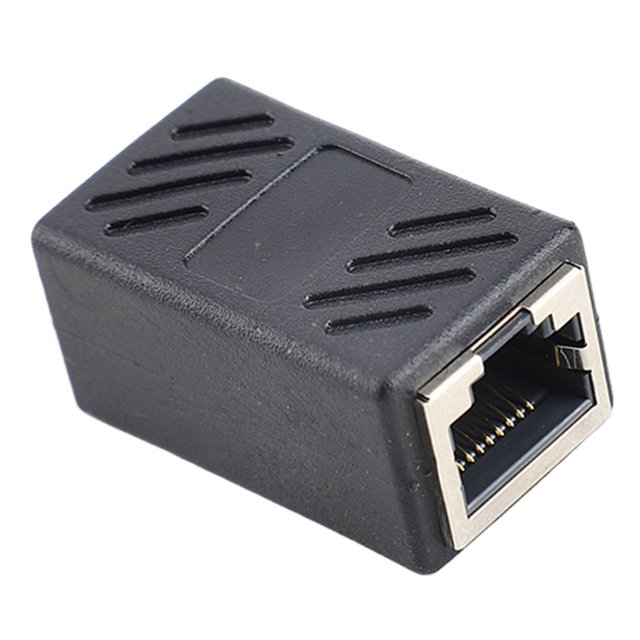 Ethernet RJ45 ACOPLADOR ACOPLADOR EN LÍNEA CAT 5/CAT 6/CAT 7 LAN ETHERNET Cable Extender Adaptador Conector Femenino A Hempra Recta Recta Enchufe