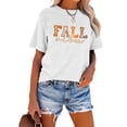 thumbnail image 2 of Anbech It's Fall Yall Women Shirt Halloween Casual Tshirts Pumpkin Letter Graphic Short Sleeve Tops, 2 of 8