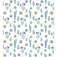 thumbnail image 3 of Cactus Duvet Cover Set, Blue Botanic Desert Flowers Spikes Pattern Types of Sand Flower Art Desgin Print, Decorative 2 Piece Bedding Set with 1 Pillow Shams, Twin Size, Blue, by Ambesonne, 3 of 3
