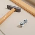 thumbnail image 4 of Juego de 15 tornillos de anclaje para puertas huecas, pernos de expansión de metal para paneles de yeso, anclajes cortos para paredes huecas, anclajes de pared resistentes para placas de yeso, 4 of 8