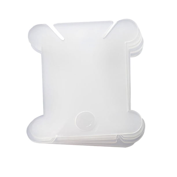 Bearachild 120 Uds hilo de bordar a mano artesanía hilo de coser bobina organizador punto de cruz soporte de almacenamiento tarjeta de tablero de bobinado Artesanía Transparente Bearachild HA027681-02