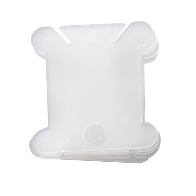 Toystoory 120 Uds hilo de bordar a mano artesanía hilo de coser bobina organizador punto de cruz soporte de almacenamiento tarjeta de tablero de bobinado Artesanía Transparente Toystoory HA027681-02