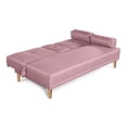 thumbnail image 4 of Sofá Cama De Lino Palo De Rosa Modelo Coffey Makora Con Portavasos, 4 of 9