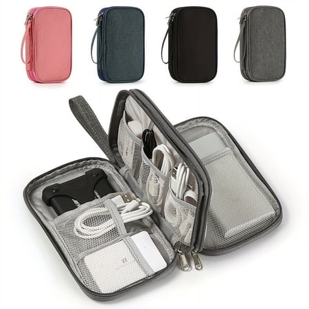 Cable Storage Bag Cable Cord Organizer Travel Bag Small Electronics SD Card Power Bank Storage Bag