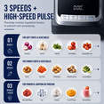 thumbnail image 4 of Hicloud Food Processor 12 Cup, Capable of Shredding/Cutting Strips/Slicing/Kneading Dough/Beating Eggs/Mixing, For Mincing Meat or Vegetables, 3-Speed Settings + Pulse, 4 of 10