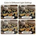 thumbnail image 7 of ODIKA 2'x3' Washable Throw Rug Non-Slip, Low Profile, Flatwoven, Easy Care Record School Vinyl Music Theme Analog Sound Graphic Player Dj for Hallway, Study Room, 7 of 7