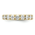 thumbnail image 5 of FJC Finejewelers 14 kt Yellow Gold 1.50ct. 9 Stone G H I True Light Moissanite Band 3 mm, 5 of 8