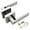 Sand nickel silver, variant on Modern Square Door Lever Lock Set Aluminium Handle With Key for Home Bedroom