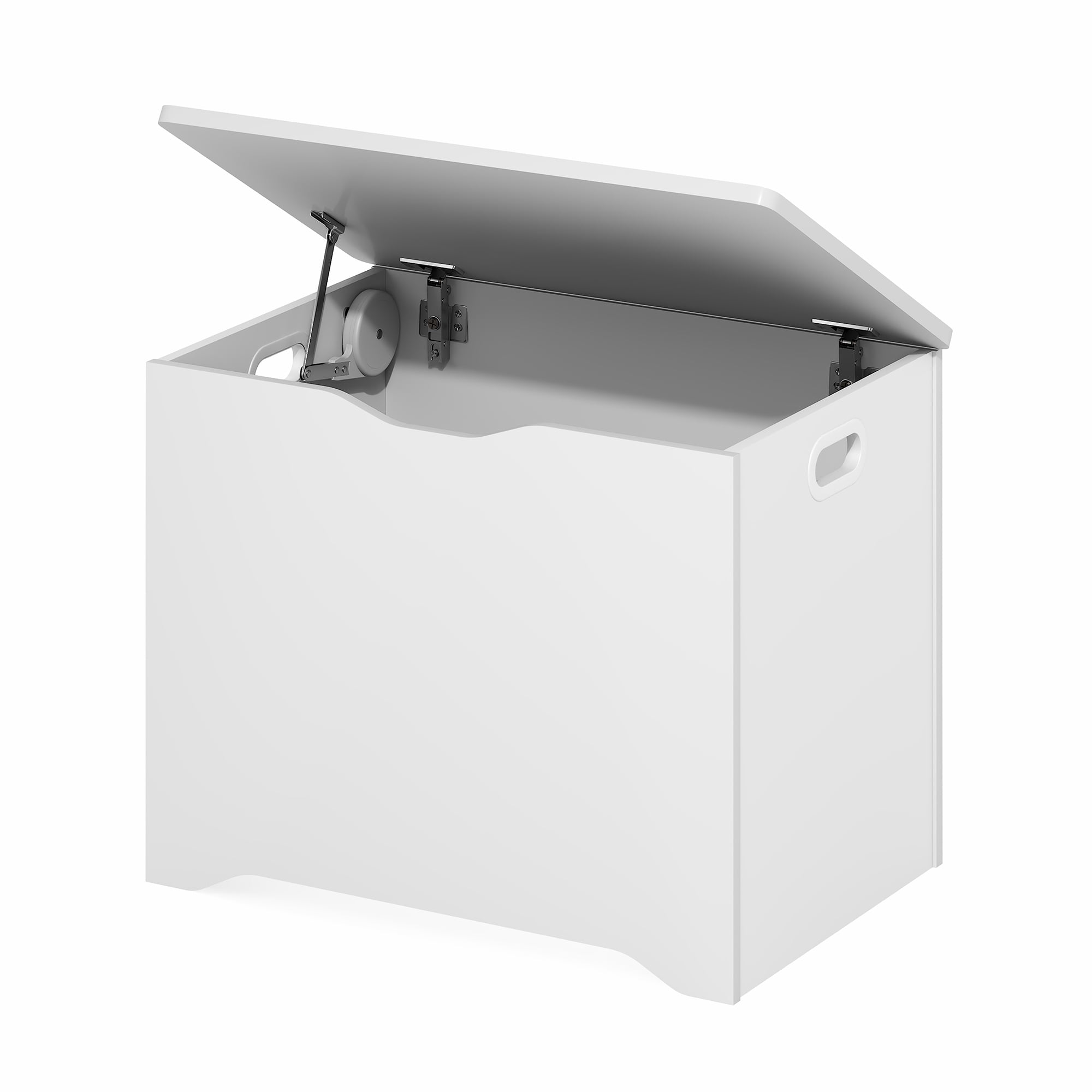 Furinno BASIC Toy Box in Storage Chest for Entryway in Living Room in White