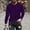 Purple(New), variant on PNTUTB Fall/Winter Fashion Men's Solid Color Casual Comfortable Crew Neck Long Sleeve Basic Top