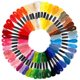 thumbnail image 3 of Hilo de bordar de 50 colores para punto de cruz, manualidades, pulseras de la amistad, hilo para bordar, tejer, proyectos de punto de cruz, 3 of 4