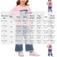 thumbnail image 2 of VIPOIN Girls 2 Piece Outfit Set, Bear Patch Crewneck Sweatshirt & Lace Trim Wide Leg Jeans, Cute Clothing Set, 2 of 6