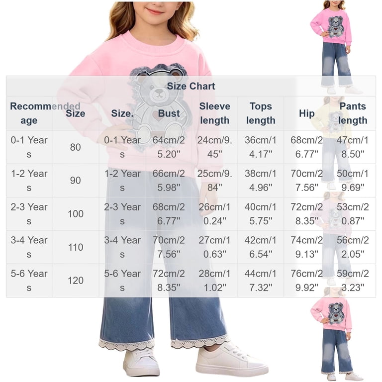 Spazoro Toddler Girls 2 Piece Outfit Set with Pockets, Elastic Waist ...
