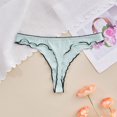 thumbnail image 4 of Tanga de algodón sin costuras para mujer, ropa interior sexy de tiro bajo con volantes, bragas de bikini transpirables para mujer, 4 of 8