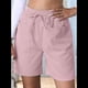 thumbnail image 4 of Pantalones Cortos Casuales Omen con Cordón Ajustable, Cintura Elástica Cómoda, Pantalones Cortos de Verano con Bolsillos, Rosa M, 4 of 9