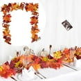 thumbnail image 4 of Fall Garland Maple Leaf, 5.7Ft/Piece Hanging Vine Garland Artificial Autumn Foliage Garland Thanksgiving Decor for Home Wedding Fireplace Party Christmas, 4 of 7