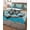Light Green, variant on Twin Quilt Bedding Set, Nautical Anchor Reversible Summer Quilt 3 Pieces, Retro Blue Brown Wooden Boards Farmhouse Lightweight Bedspreads Coverlets with 2 Pillow Shams for All Seasons