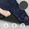 thumbnail image 3 of Naloa Navy Dark Blue Car Foot Mat Set of 4 Pieces - Universal Floor Liner Neoprene Full Set Floor Mats for Cars Trucks SUV, 3 of 7