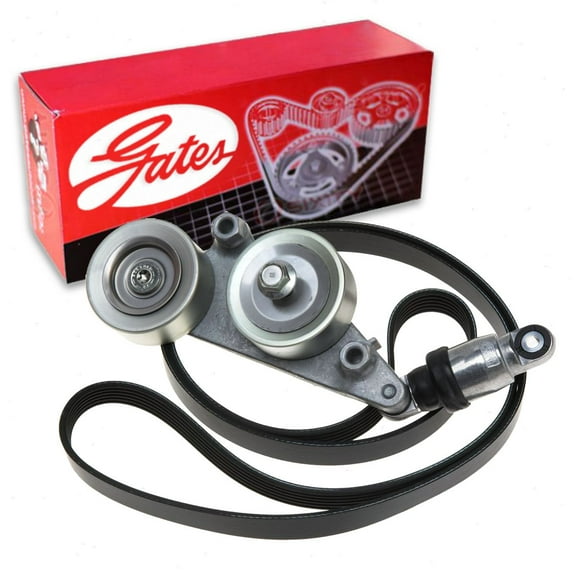 Gates Complete Serpentine Belt Drive Component Kit compatible with Honda Odyssey 3.5L V6 2005-2010 - J35A7