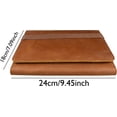 thumbnail image 2 of Genuine Leather Folio Cover, Leather Notepad Holder, Compatible Rocketbook Fusion, Trifold Folio Folder, Papers Organizer, Cards Holders, Memo note Pocket-Executive Size, Brown, 2 of 4