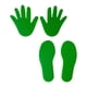 thumbnail image 3 of 4 piezas de juguetes educativos de huellas de manos, juguetes de entrenamiento sensorial, marcadores deportivos Verde, 3 of 9