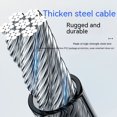 thumbnail image 4 of Candado antirrobo Universal para bicicleta, bobina de Cable de acero inoxidable para castillo, motocicleta, candado de seguridad con 2 llaves, 4 of 5